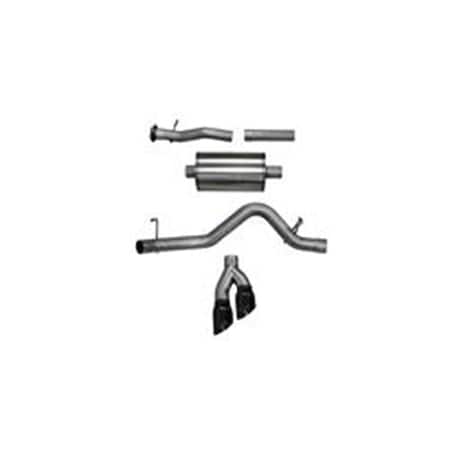 Corsa Exhaust 2017-2018 Canyon 3.6L 3 in. Cat-Back Exhaust System with Dual Side Exit, Black 14745BLK